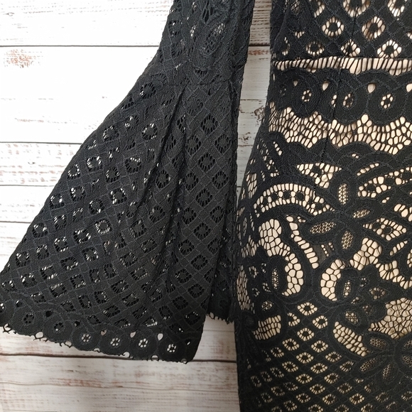 BARDOT Mila lace cold shoulder dress S - Picture 4 of 15